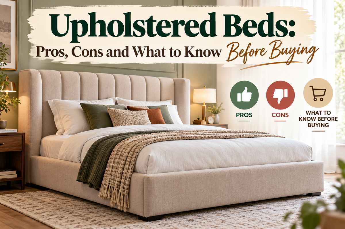 Upholstered Beds Pros, Cons and What to Know Before Buying