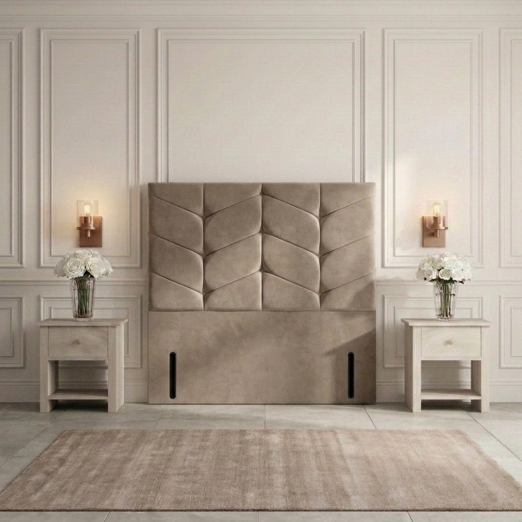 The Florence Geometric Upholstered Headboard