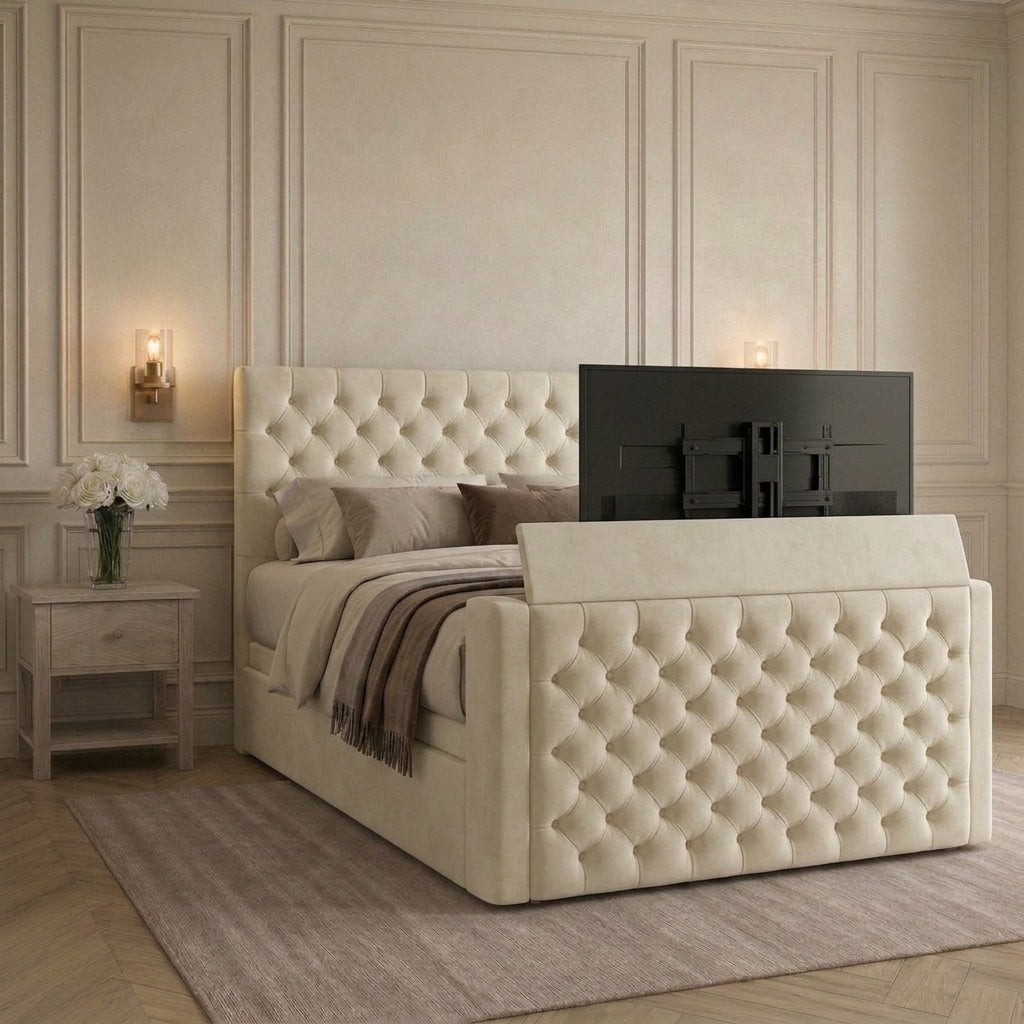 Bespoke Luxury Chesterfield TV Bed Frame