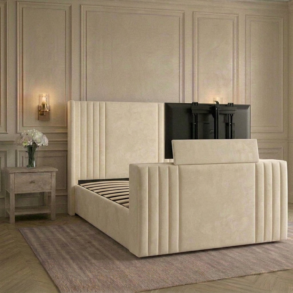Bespoke Luxury Line Panel TV Bed Frame