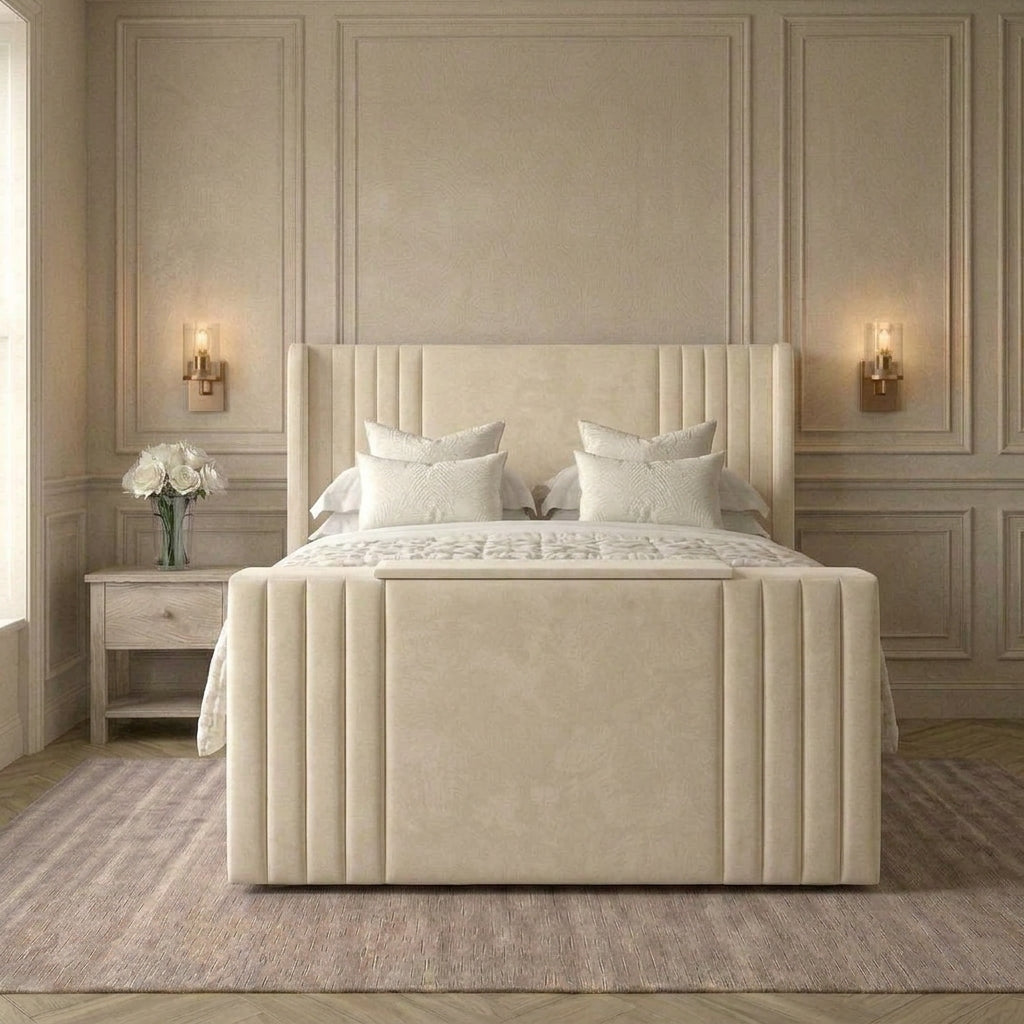 Bespoke Luxury Line Panel TV Bed Frame