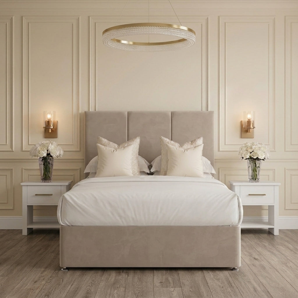 Luxe Divan Bed with storage and headboard