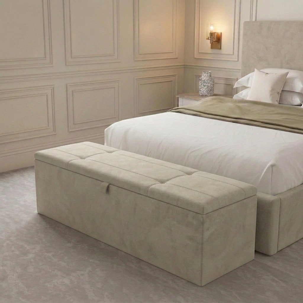 The Aura Upholstered Blanket Box