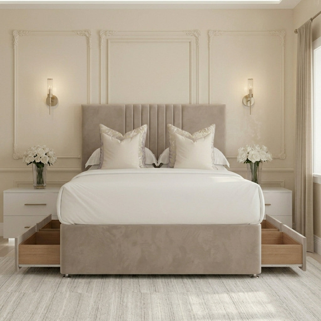 Washington Divan Bed With Storage and Headboard