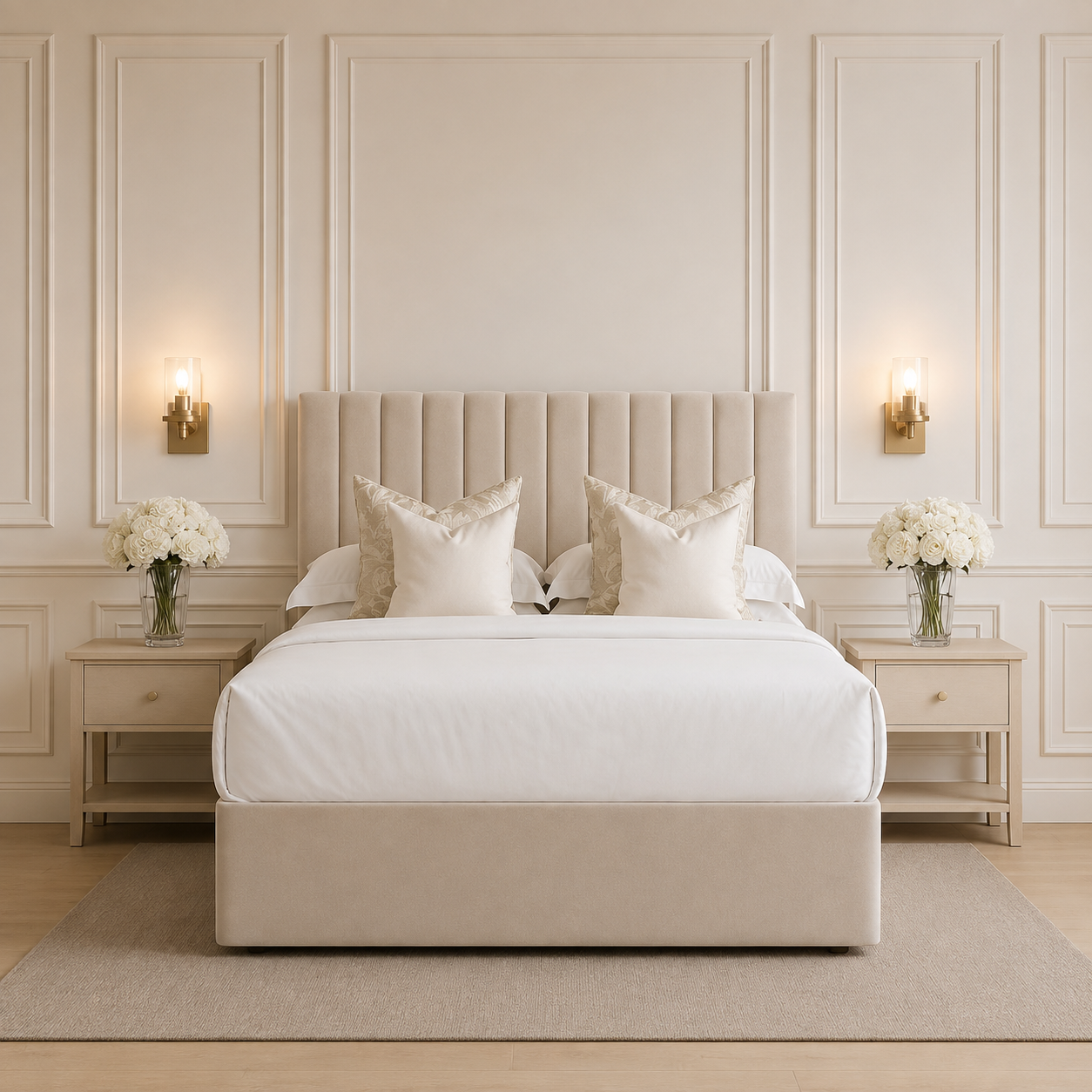 Athens Divan Bed with storage and headboard