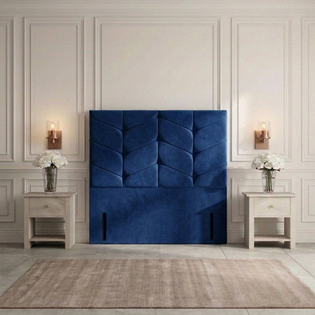 The Florence Geometric Upholstered Headboard