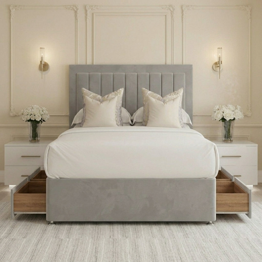 Havana Divan Bed with storage and headboard