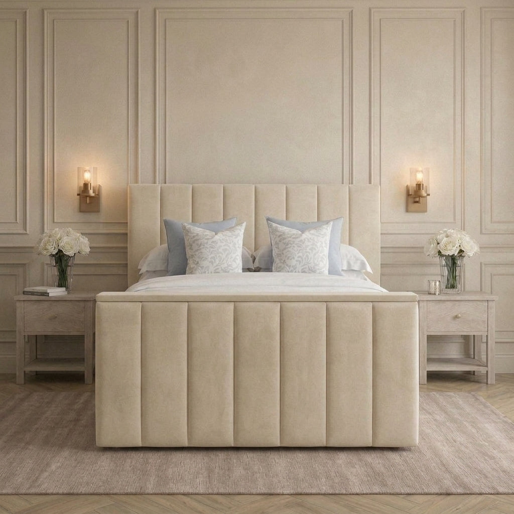 Bespoke Luxury Lined TV Bed Frame