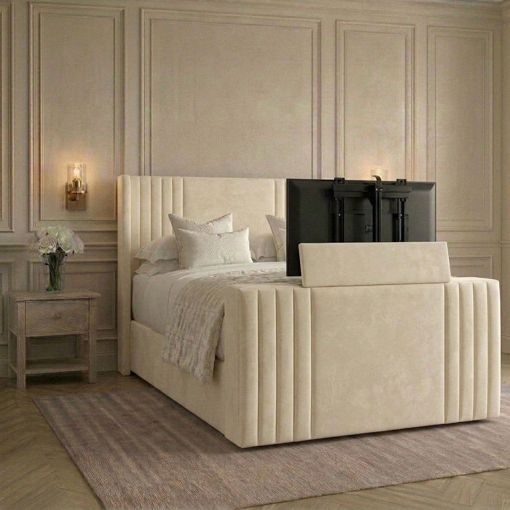 Bespoke Luxury Line Panel TV Bed Frame