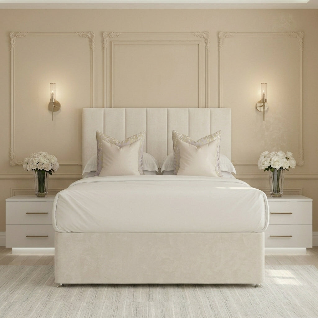 Oxford divan bed with storage and headboard