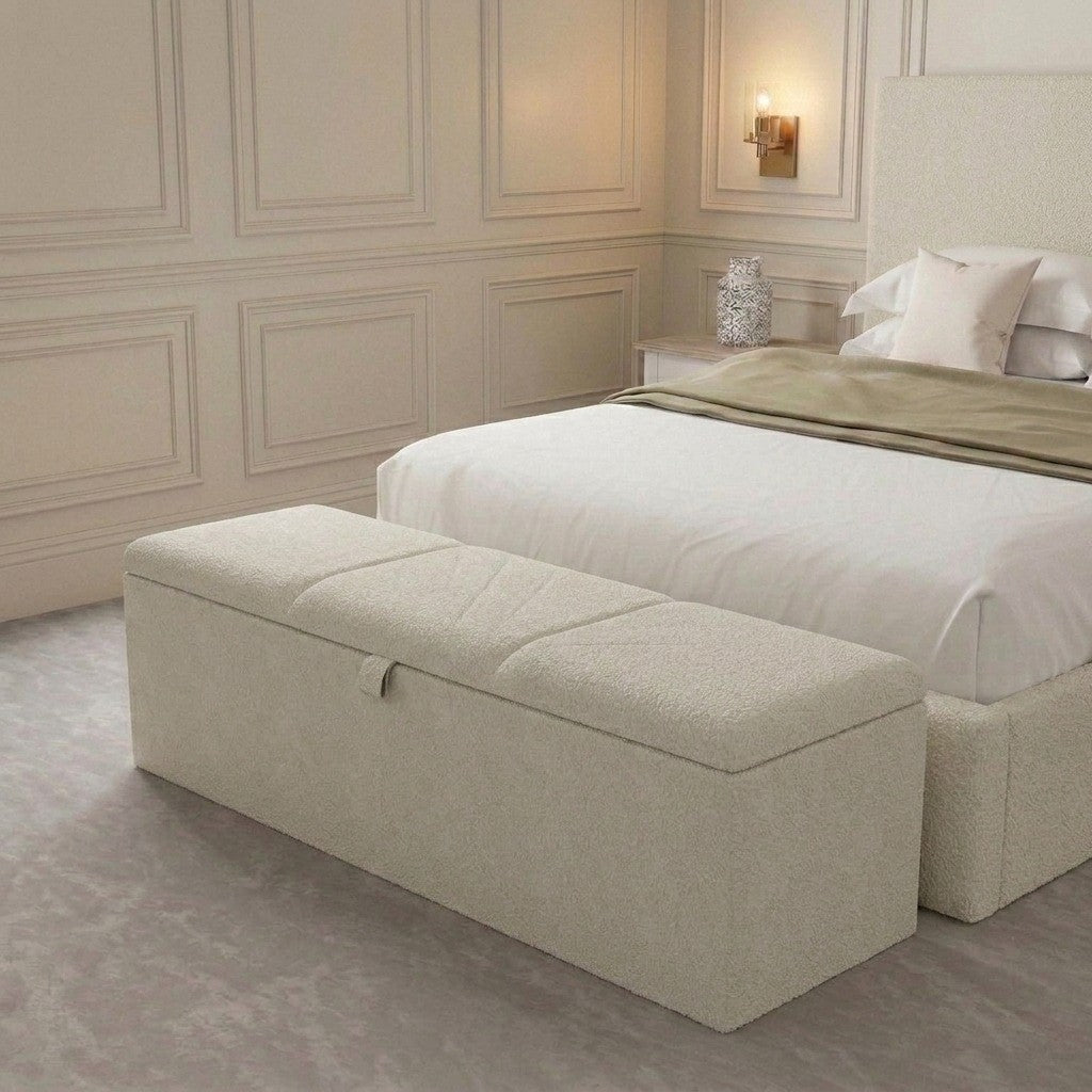 The Opal Upholstered Blanket Box