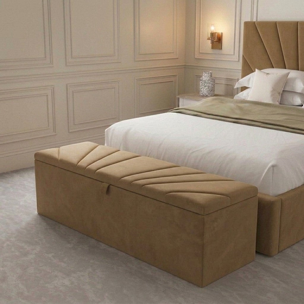 The Harmony Upholstered Blanket Box