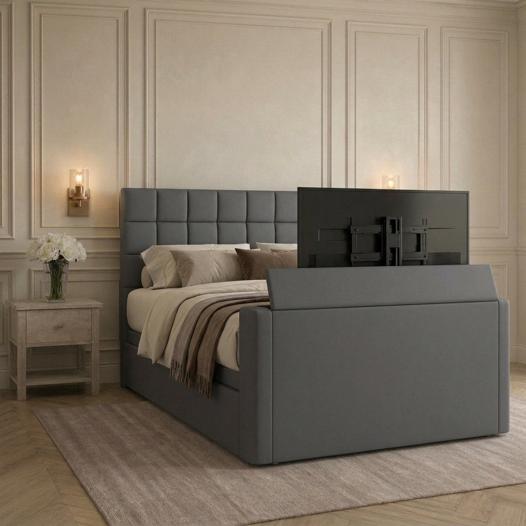 Bespoke Luxury Cube TV Bed Frame