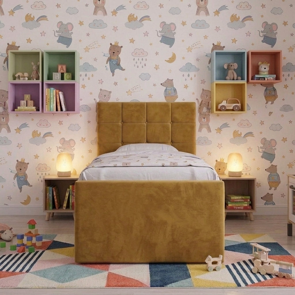 The Milo Children’s Upholstered Ottoman Bed