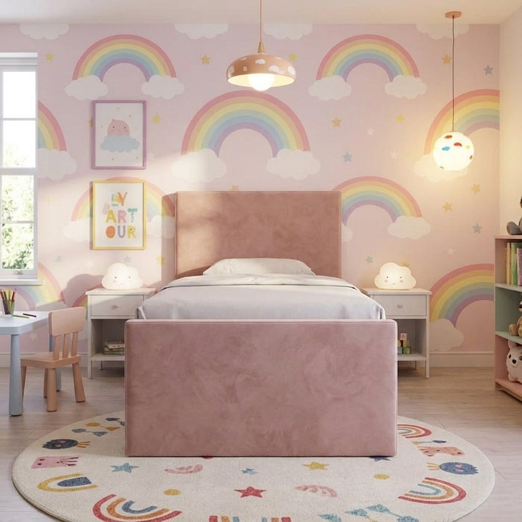 The Siena Children’s Upholstered Ottoman Bed