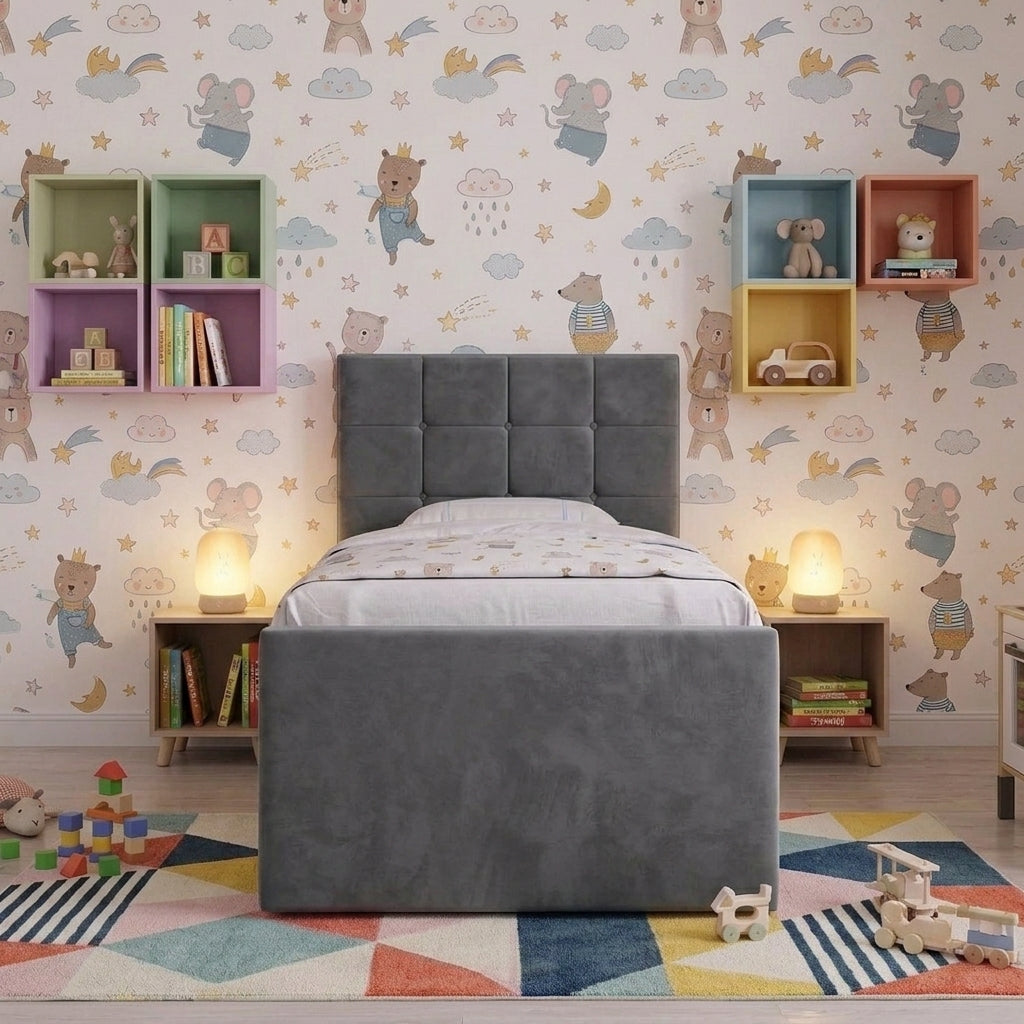 The Milo Children’s Upholstered Ottoman Bed