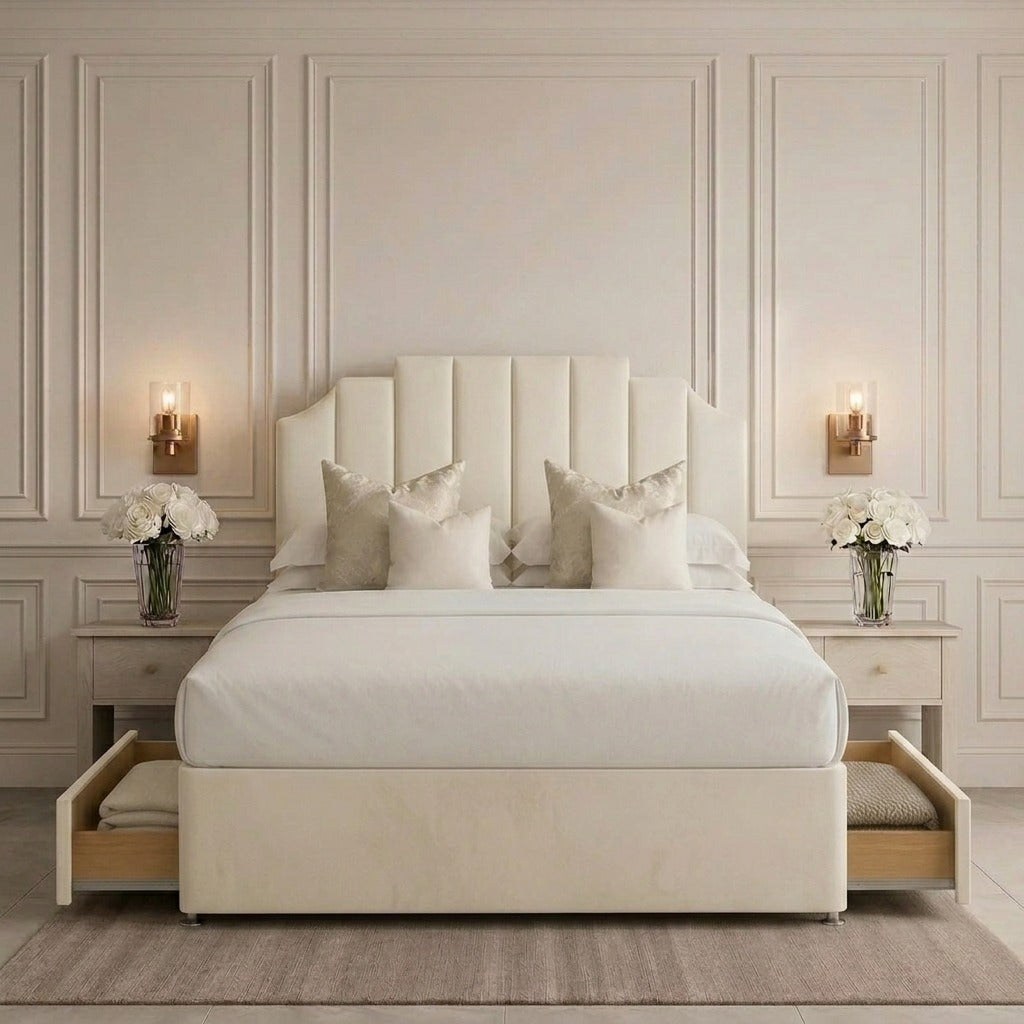 Sydney Divan Bed with storage and headboard
