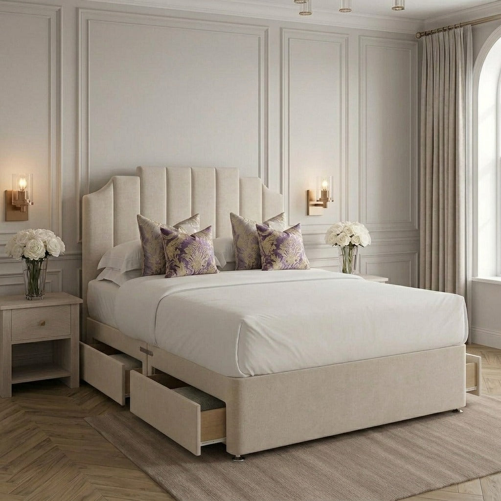Sydney Divan Bed with storage and headboard